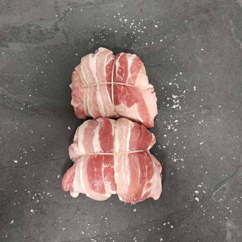 Stuffed Chicken Parcels Wrapped in Bacon