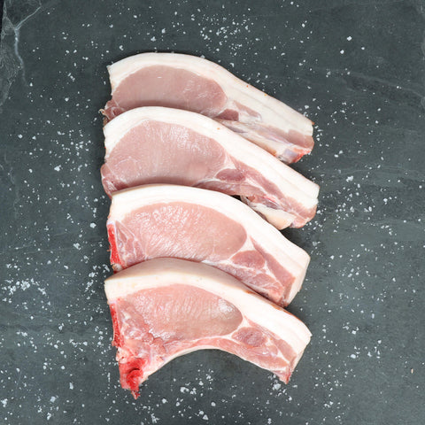 Thick Cut Pork Loin Chops On The Bone